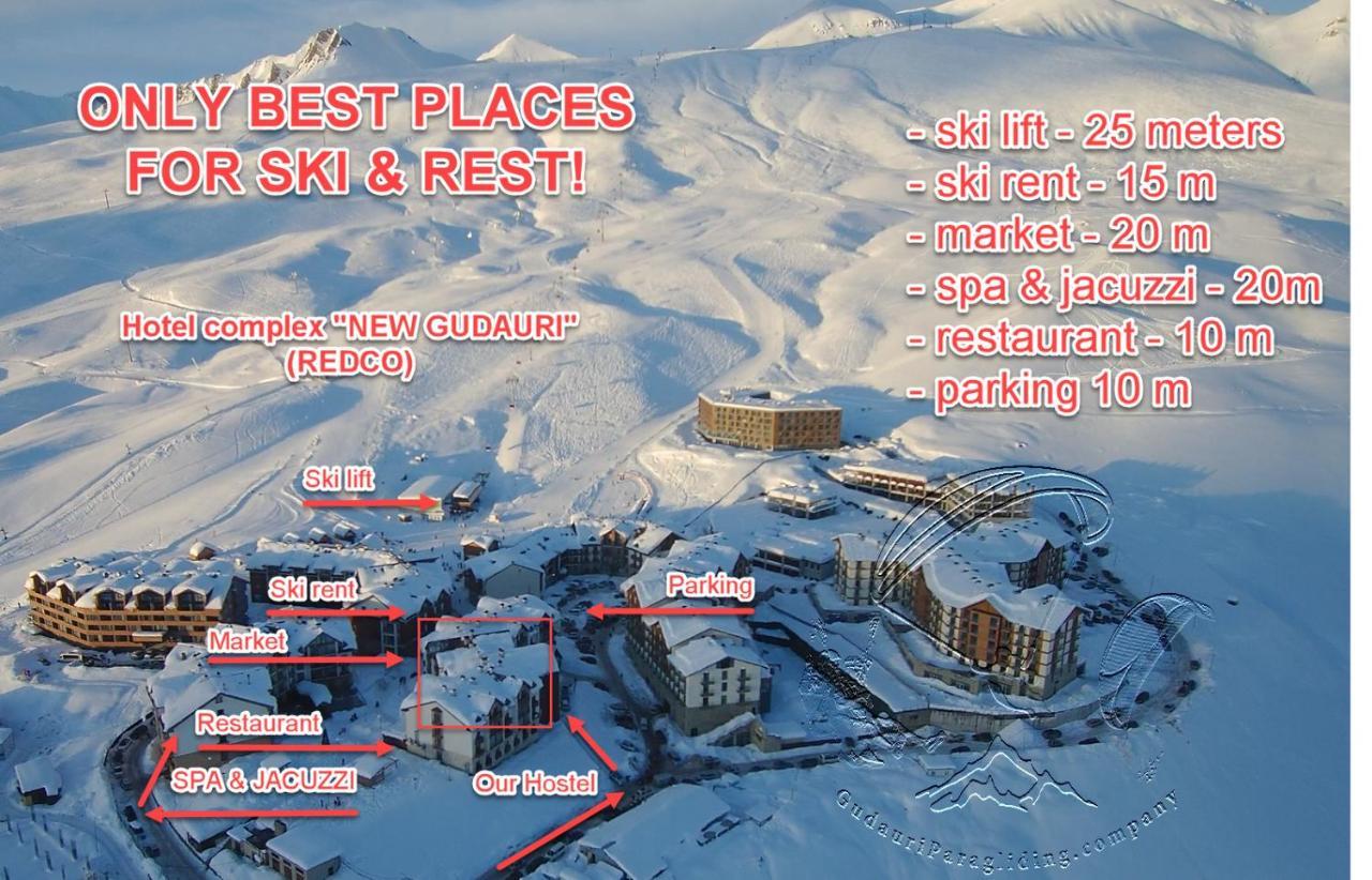 Hostel Near Ski Lift Gudauri Exterior foto